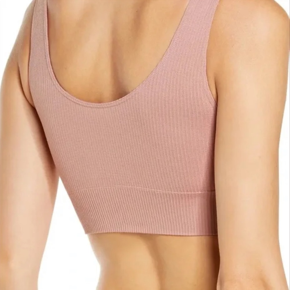 SKIMS ROSE CLAY Scoop-neck stretch-jersey bra - Picture 6 of 9